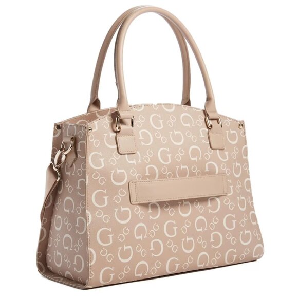 GUESS Anakin Logo Arched Caramel Travel Tote Bag - Picture 2 of 6